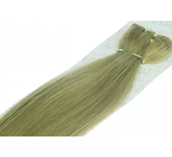 Trense hår extensions 60 gram pr pakke - 18# Lys Ask