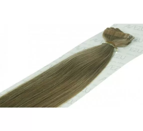 Tape on hair extensions - 60 gram pr. pakke 18# Lys Ask