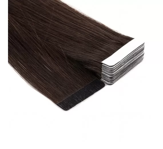 Alm brun Tape on hair extensions - Hår extensions med tape