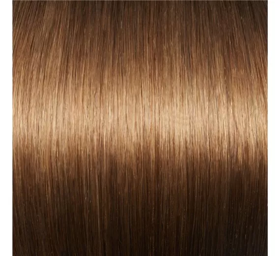 Clips in extensions 8# Lys brun - Hair extensions ved Avezu med clips extensions 