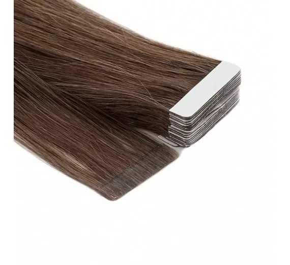 8# Lysbrun Tape on hair extensions - Hår extensions med Tape