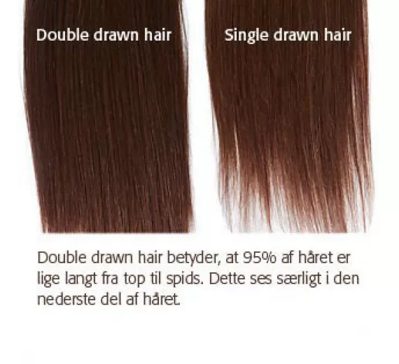 Platin blond 60# Clip on Volume extensions - Luksus double drawn hair extensions