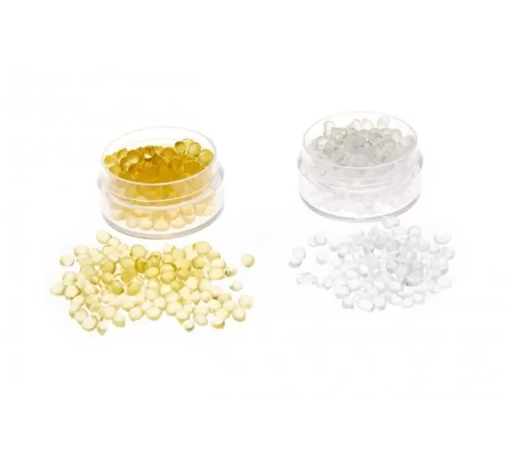 Keratin granulat Voks/perler til extensions ca 150 stk.