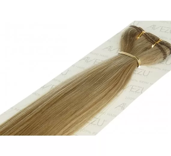 Trense hår extensions 60 gram pr pakke - Silver#