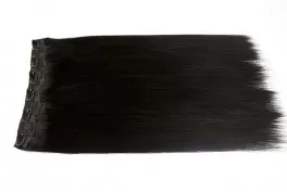 Volume Clips on extensions - Luksus Double Drawn - One pieces - 50 cm - 132 gram - 1# Sort