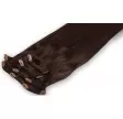 4# Chokolade brun Clips in extensions - Hair extensions ved Avezu med clips extensions
