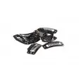 Clips til hår extensions - 10 stk løse clips - med silikoneydre - Sort