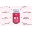 Yummi Gummi 60 stk - Hår vitaminer - Hair vitamins der får dit hår til at gro hurtigere