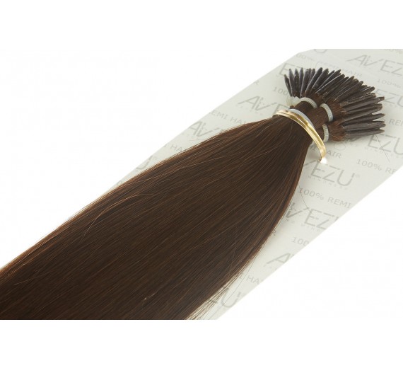 Stick hair äkta Löshår 20 slingo 1 gram - 2# Brown
