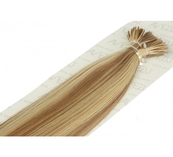 Stick hair äkta Löshår 20 slingo 1 gram 60/18# Mix