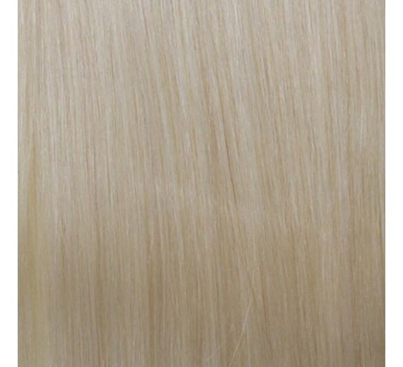 60# Divine light Clip on set äkta Löshår - Hårförlängningar - Tränsar med clips platinblond