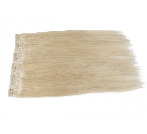 Volume Clip on set äkta Löshår - One pieces - Luksus double drawn - 132 gram - 60# Divine light