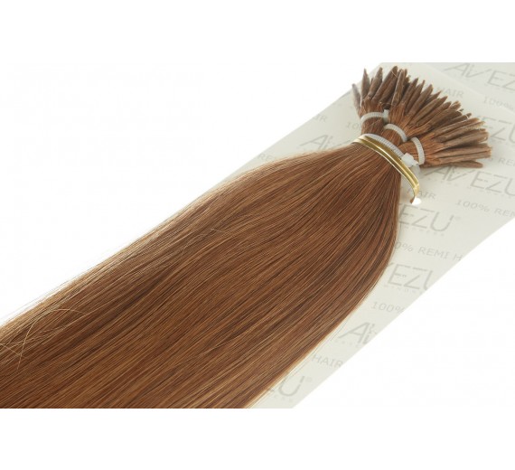 Stick hair äkta Löshår 20 slingo 1 gram - 8# Light brown