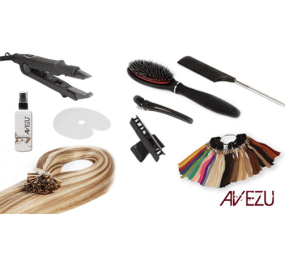 Startpaket för hårförlängningar - Nail hair