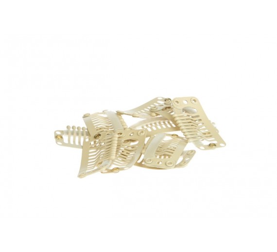 Clip-on - 10 lösa clips - med silikon ytter - Blond