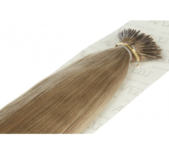 Stick hair äkta Löshår 20 slingo 1 Gram - Silver#