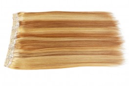 Volume Clip on set äkta Löshår - One pieces - Luksus double drawn - 132 gram - Välg färg