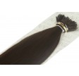 Stick hair äkta Löshår 20 slingo 1 Gram - 1B# Dark brown
