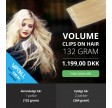 Volume Clip on set äkta Löshår - One pieces - Luksus double drawn - 132 gram - 4#