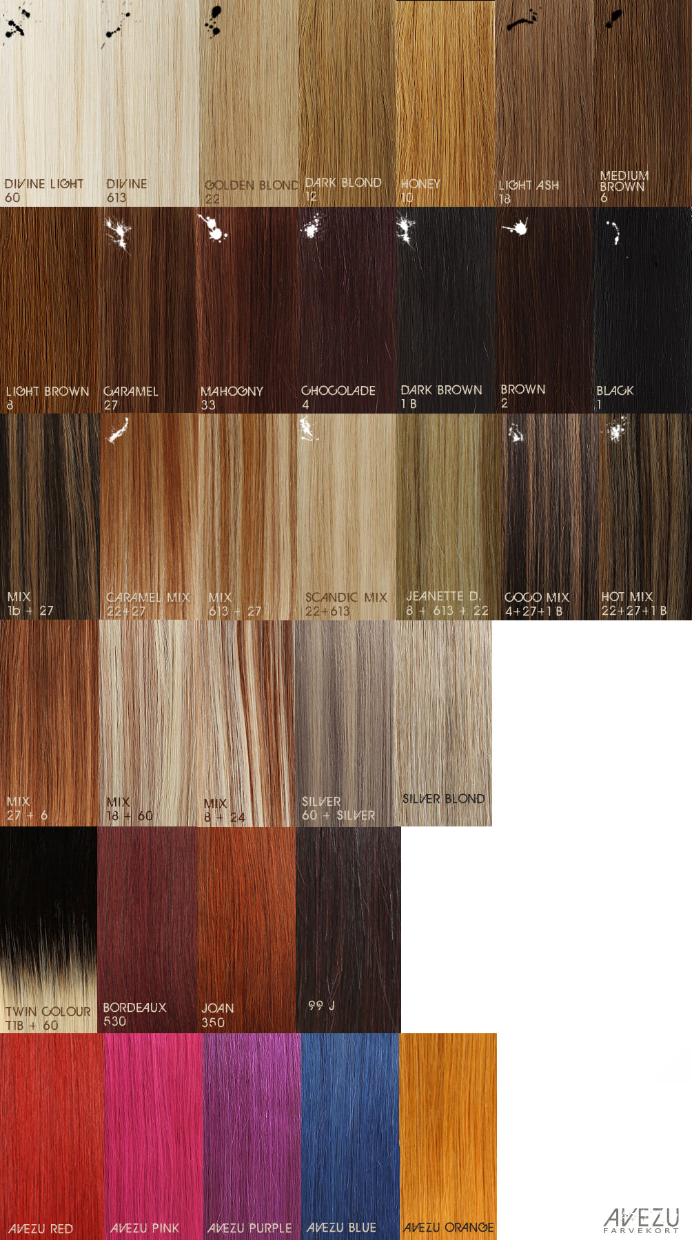 Avezu F&auml;rgkarta l&ouml;sh&aring;r