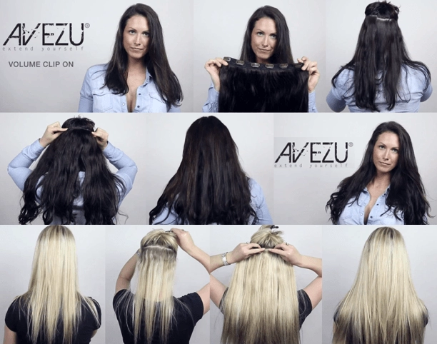Luksus hair extensions med Avezu volume clip in extensions